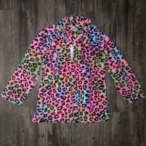 Kids Tie Dye Plush Pullover